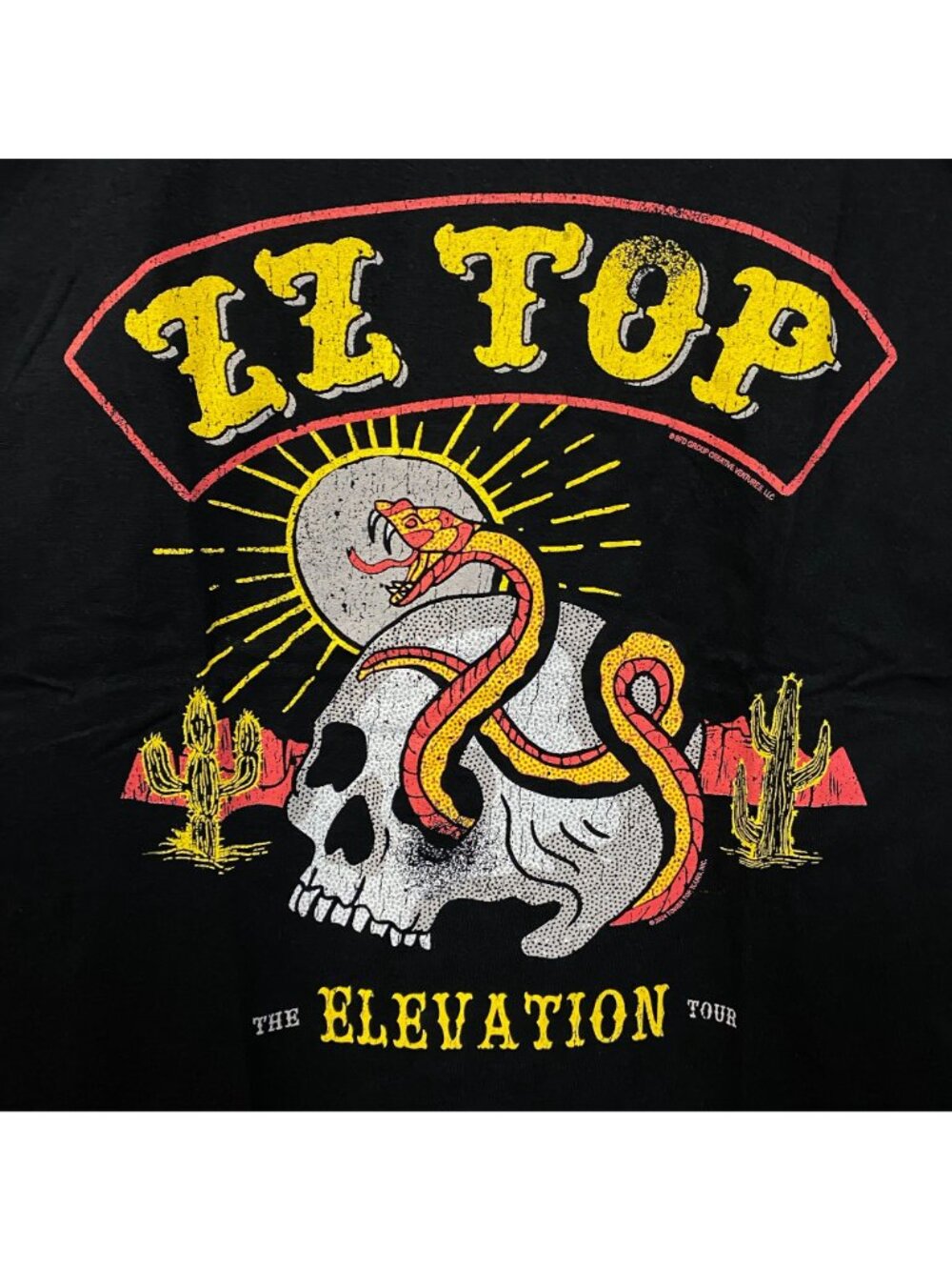 ZZ Top Elevation Tour Rock Band Snake & Skull Graphic T-Shirt Large - Picture 2 of 5